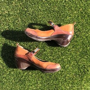 Brown Mary Jane Wedges